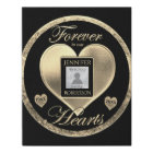 Photo Memorial with a Gold Heart