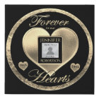 Photo Memorial with a Gold Heart