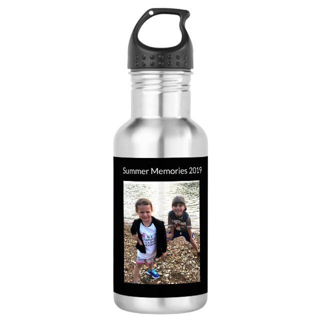 Photo Memories Custom Water Bottle (Front)