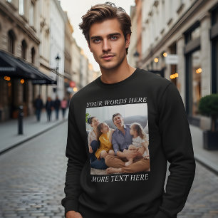 Photo Memory Custom Sweatshirt with Your Text