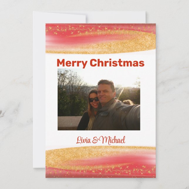 Photo Merry Christmas Card (Front)