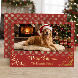 Photo Merry Christmas Foil Holiday Card