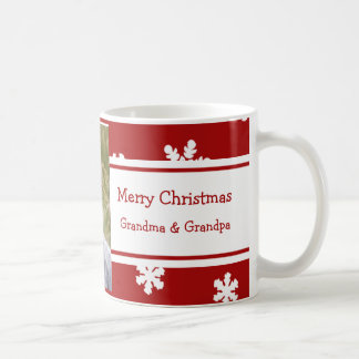 Photo Merry Christmas Grandparents Mug