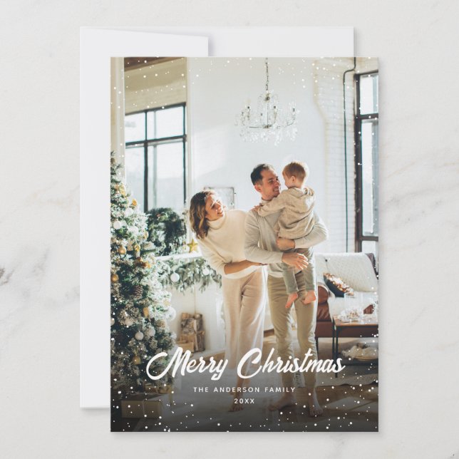 Photo Merry Christmas Holiday Card (Front)