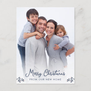 Photo Merry Christmas New Home Holiday Postcard