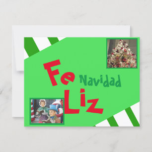 Photo Merry Christmas Spanish Xmas Lettering