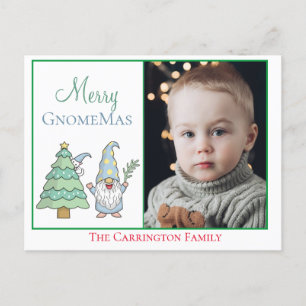 Photo Merry GnomeMas Holiday Cute Christmas Postca Postcard