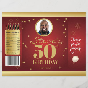 Photo Milestone Birthday Chip Bag Wrappers