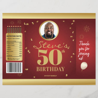 Photo Milestone Birthday Chip Bag Wrappers