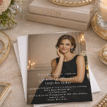 Photo milestone birthday invitation<br><div class="desc">Celebrate a milestone birthday in style with this elegant photo birthday invitation designed for women. Featuring a full-photo layout and refined typography, this invitation is perfect for formal celebrations such as a 40th, 50th or 60th birthday, cocktail party or black-tie inspired event. The clean, modern design allows your photo to...</div>