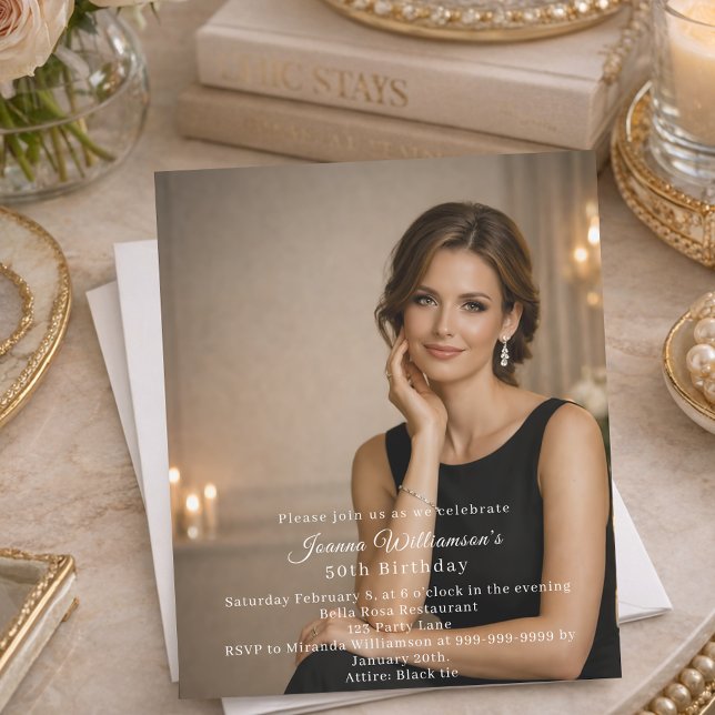 Photo milestone birthday invitation (Creator Uploaded)