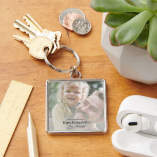 Photo  Minimalist Father's Day Key Ring