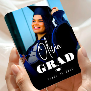 Photo Minimalist Modern High School Graduation Magnet