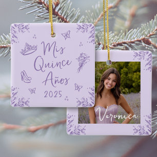 Photo "Mis Quince Años" Quinceañera Ornament