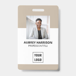 Photo Modern Corporate Professional ID Badge