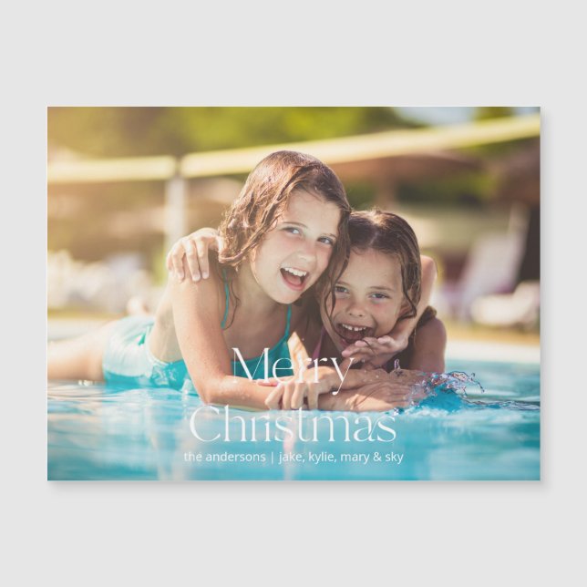  Photo Modern Font Christmas (Front)