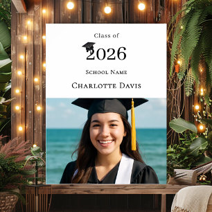 Photo modern Graduation Party welcome Poster