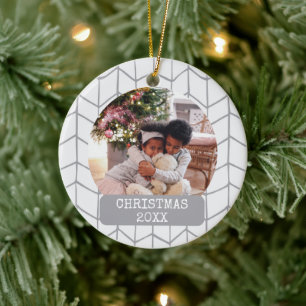Photo Modern Holidays Christmas Ceramic Tree Decoration