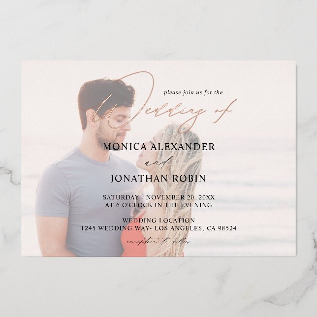 Photo Modern Horizontal 4 Wedding (Front)