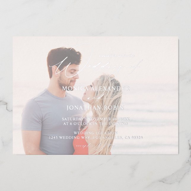 Photo Modern Horizontal 4 Wedding Full (Front)