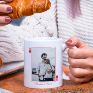photo modern minimalist heart love ace simple coffee mug