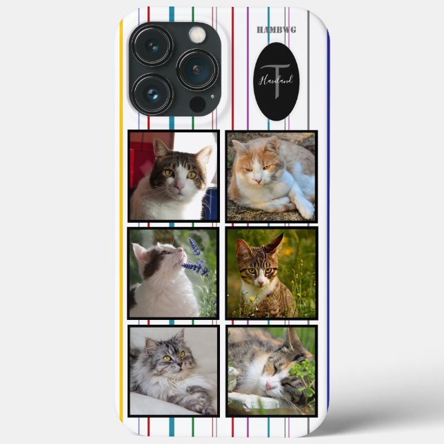 Photo Monogram Cell Phone Case HAMbyWG (Back)