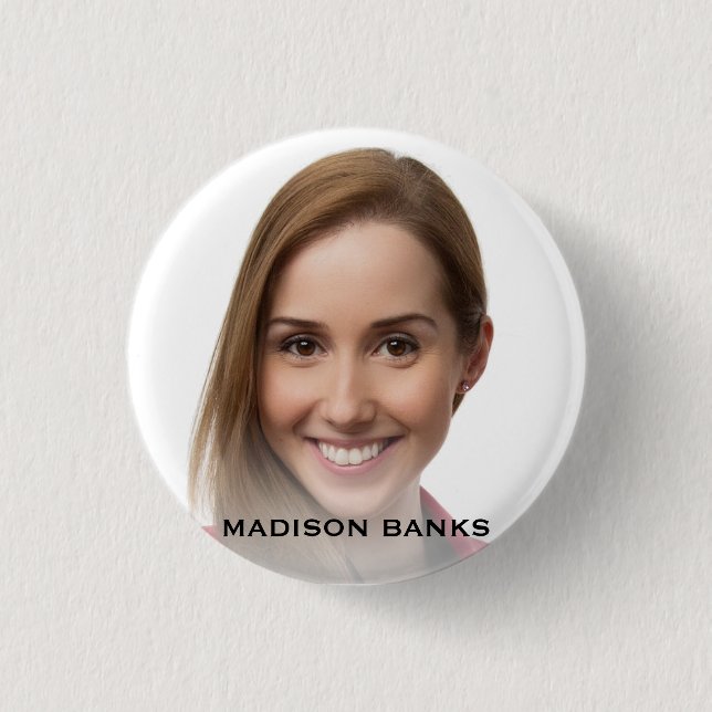 Photo Monogram Create Your Own Spectacular Fun Fab 3 Cm Round Badge (Front)