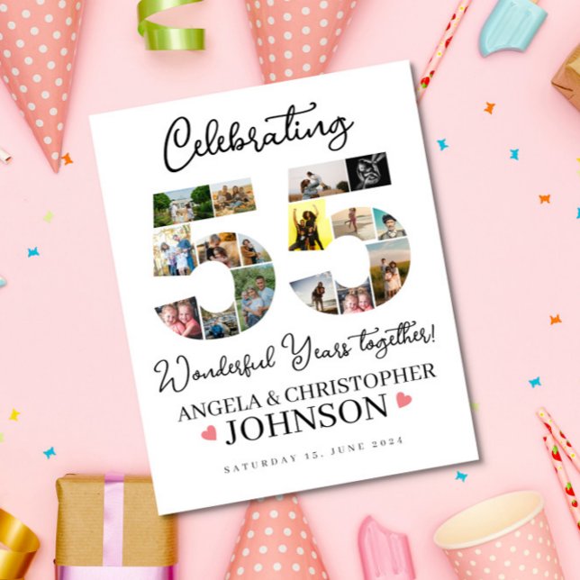 photo montage 55th Wedding Anniversary Poster (Creator Uploaded)