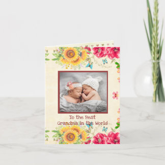 Photo Mothers Day for Grandmothers Holiday Card