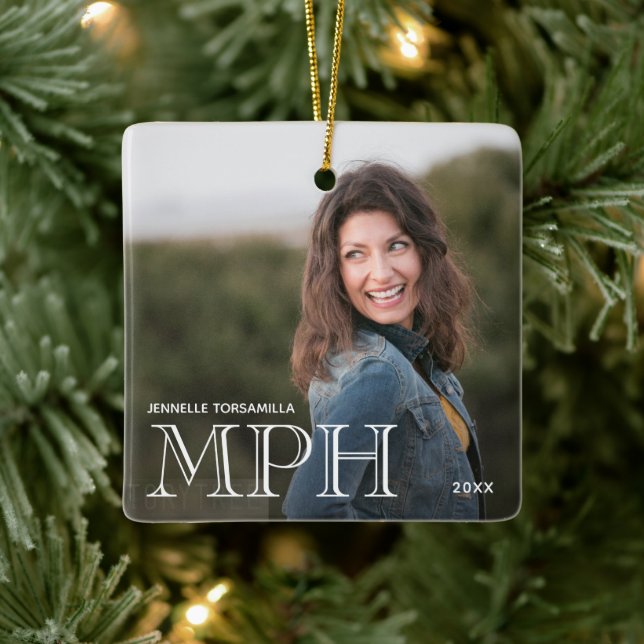 Photo MPH Graduation Ceramic Ornament (Tree)
