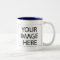 Photo mug - navy blue 11oz template
