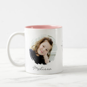 Photo Mug - Pink Personalised with ASL ILY