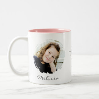 Photo Mug - Pink Personalised with ASL ILY