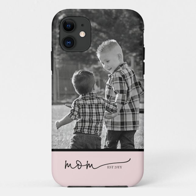 Photo Mum Script Case-Mate iPhone Case (Back)