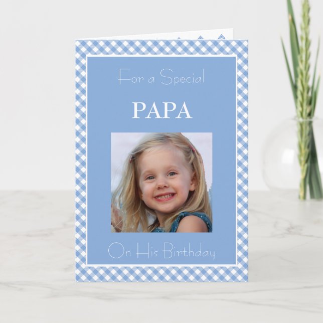 Photo My Papa Birthday Card (Front)