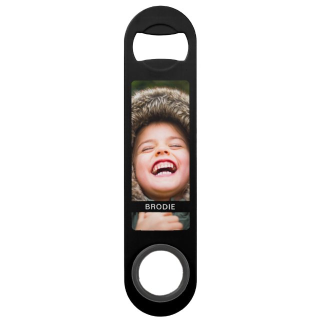 Photo & Name 2 Photo Bottle Opener (Front)