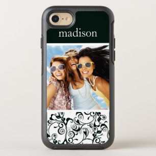 Photo & Name Damask OtterBox Symmetry iPhone 8/7 Case