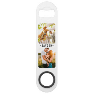 Photo & Name Double Sided Bottle Opener