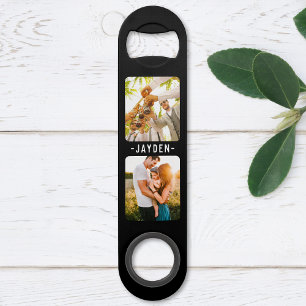 Photo & Name Double Sided Bottle Opener