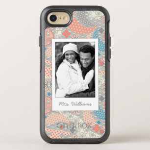Photo & Name Japanese Style Pattern OtterBox Symmetry iPhone 8/7 Case