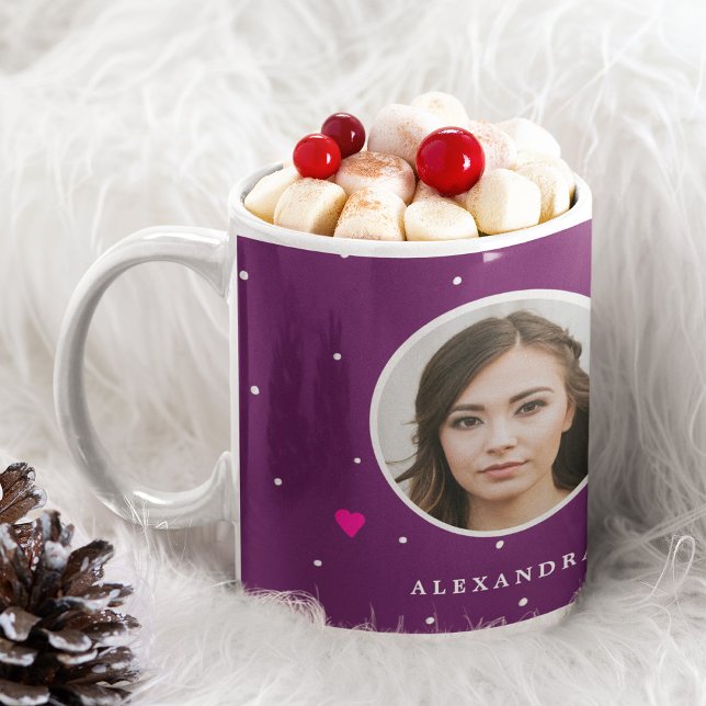 Photo name personalised Christmas funny family Coffee Mug (Creator Uploaded)
