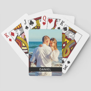 Photo & Name Template Playing Cards