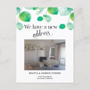Photo New Home Address, Announcement Postcard