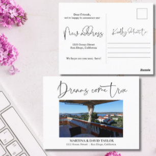 Photo New Home Address Announcement  Postcard