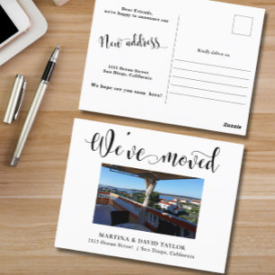 Photo New Home Address Announcement Postcard