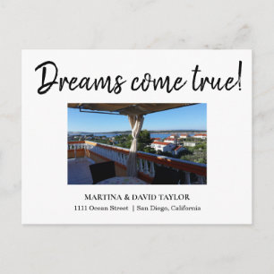 Photo New Home Address Announcement Postcard