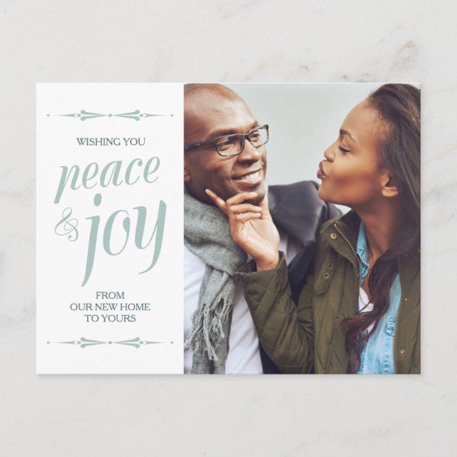 Photo New Home Holiday Moving Announcemet Postcard (Front)