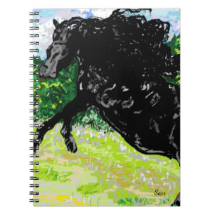 Photo Note Book Black Stallion