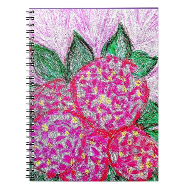 Photo Notebook (80 Pages B&W) Hydrangea (Front)