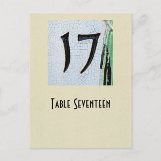 Photo number 17 table card